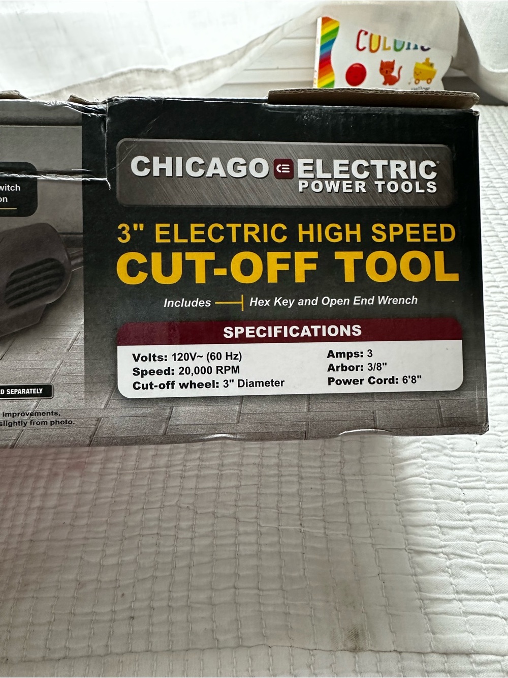 Chicago Electric 3" High Speed Cut-Off Tool - Red/Black comes with cutting discs - Picture 5 of 10